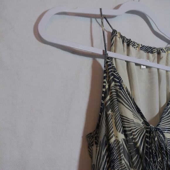 Walter Silk Elegant Floral Print Tank Dress Tropical Vacation Size M - Picture 4 of 9